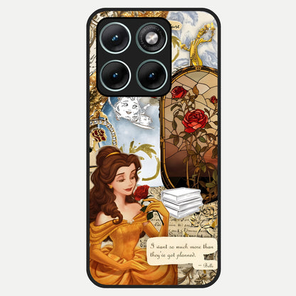  Golden Dream Belle Glass Case For Moto Edge 70 Fusion back cover – full design glossy printed glass finish