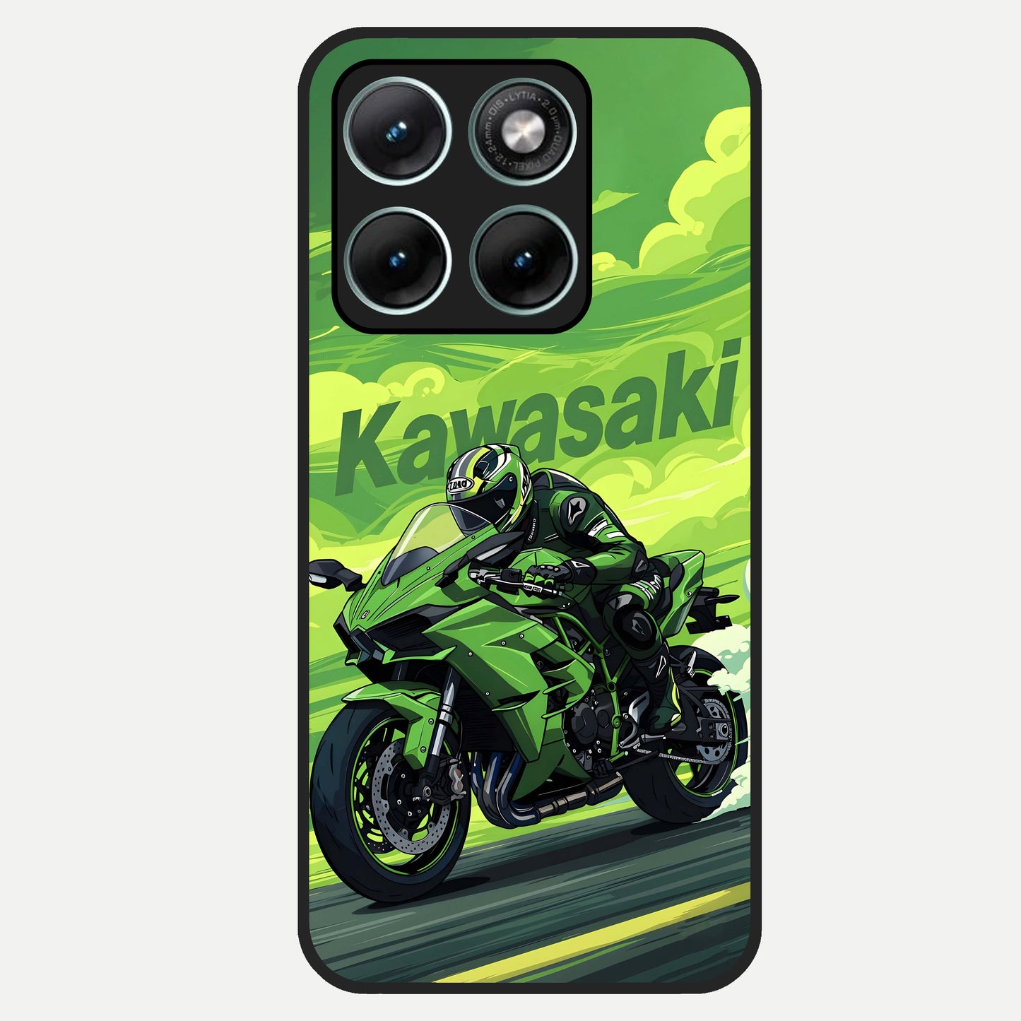  Greenery Sky Glass Case For Moto Edge 70 Fusion back cover – full design glossy printed glass finish