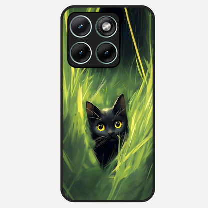  Hidden Cat Whisper Glass Case For Moto Edge 70 Fusion back cover – full design glossy printed glass finish