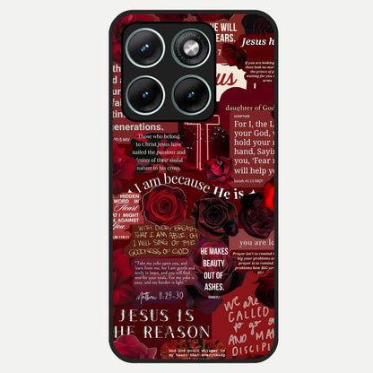  Jesus Love Heals Glass Case For Moto Edge 70 Fusion back cover – full design glossy printed glass finish