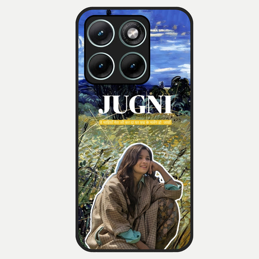  Jugni Soul Vibes Glass Case For Moto Edge 70 Fusion back cover – full design glossy printed glass finish