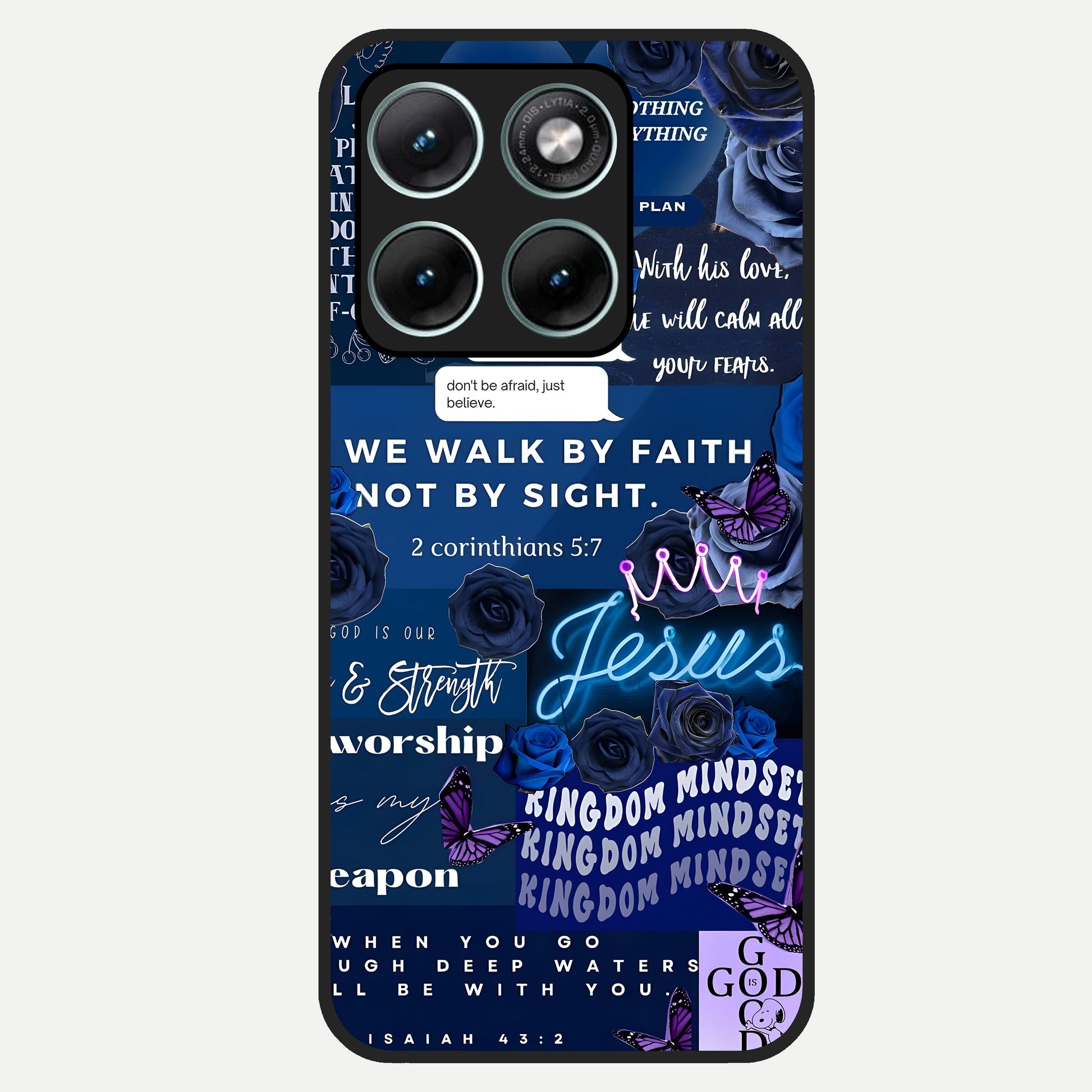 Kingdom Faith Glow Glass Case For Moto Edge 70 Fusion back cover – full design glossy printed glass finish