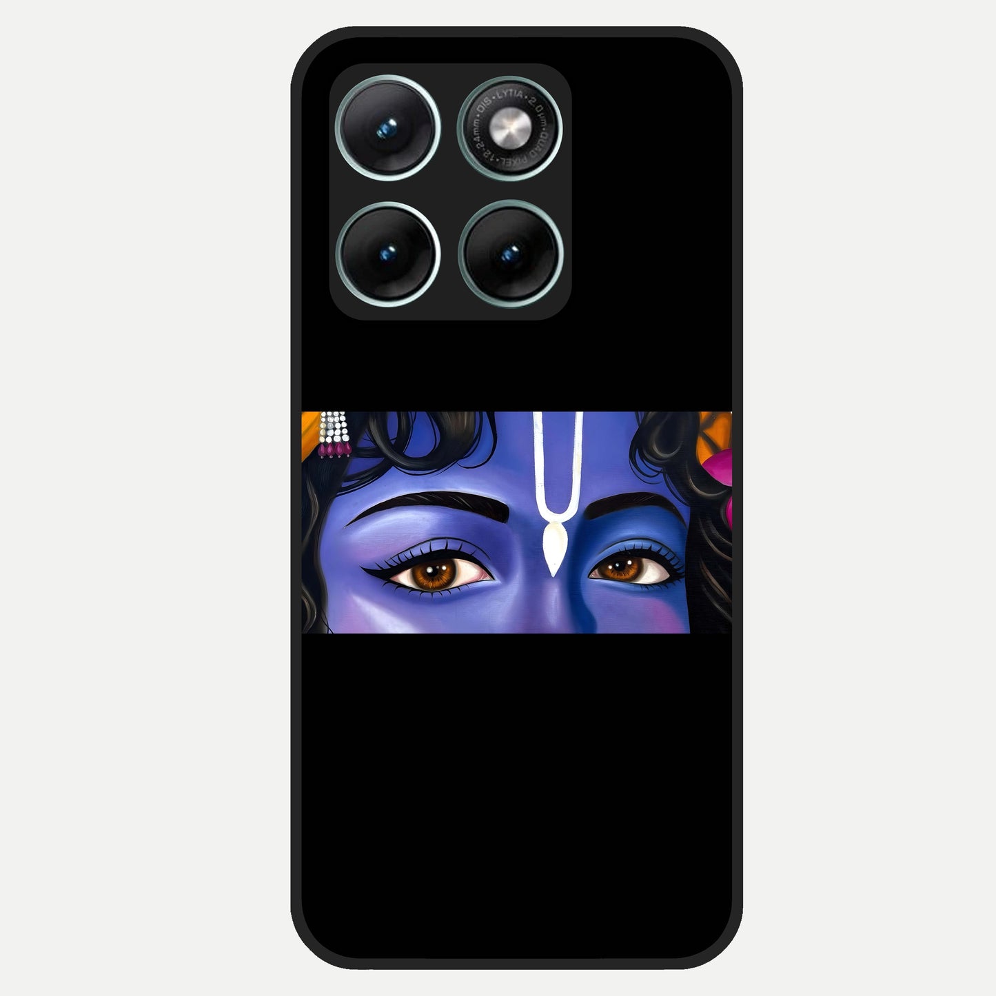  Krishna Eye Glass Case For Moto Edge 70 Fusion back cover – full design glossy printed glass finish