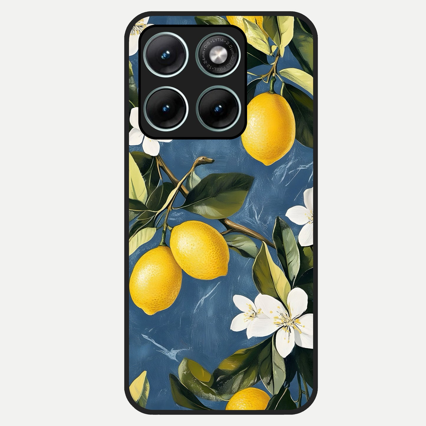  Lemon Dream Garden Glass Case For Moto Edge 70 Fusion back cover – full design glossy printed glass finish