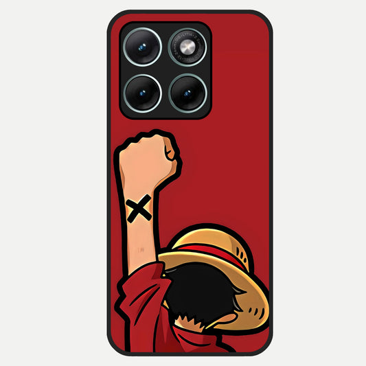  Luffy X Spirit Glass Case For Moto Edge 70 Fusion back cover – full design glossy printed glass finish