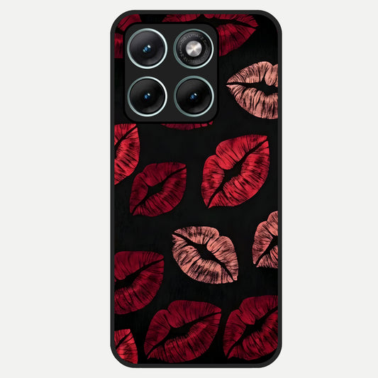  Midnight Kiss Love Glass Case For Moto Edge 70 Fusion back cover – full design glossy printed glass finish