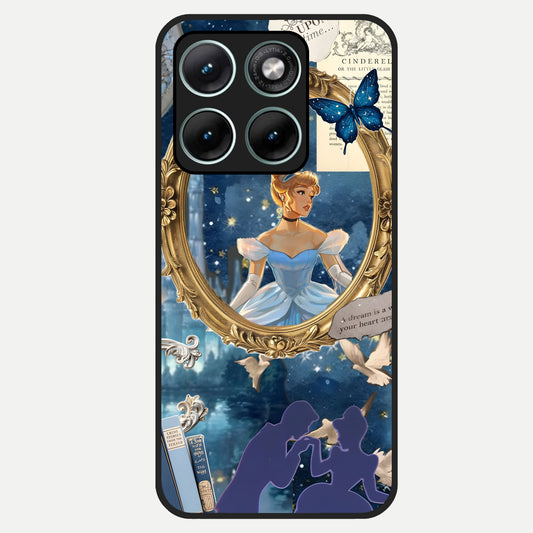  Midnight Queen Glass Case For Moto Edge 70 Fusion back cover – full design glossy printed glass finish