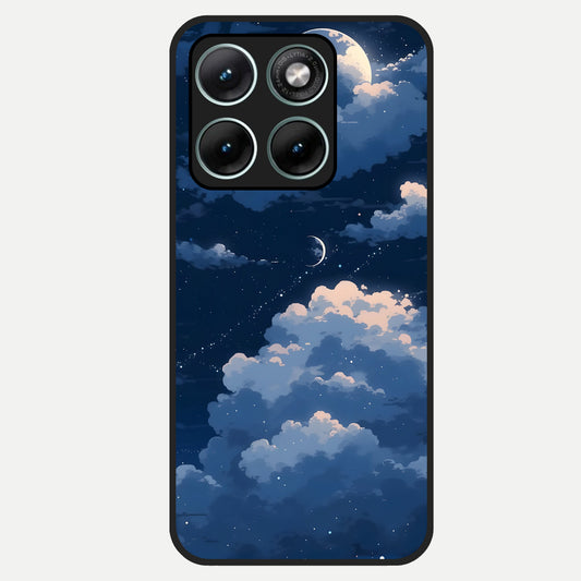  Moon Dream Haze Glass Case For Moto Edge 70 Fusion back cover – full design glossy printed glass finish