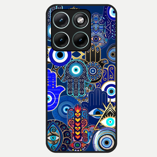  Mystic Palm Guard Glass Case For Moto Edge 70 Fusion back cover – full design glossy printed glass finish