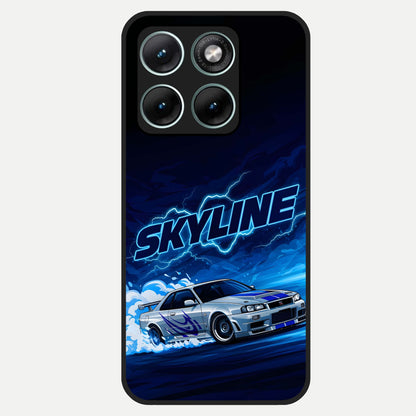  Neon Drift Beast Glass Case For Moto Edge 70 Fusion back cover – full design glossy printed glass finish