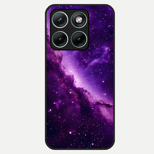  Purple Shade Sky Glass Case For Moto Edge 70 Fusion back cover – full design glossy printed glass finish