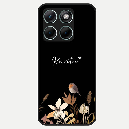  Quiet Garden Tune Custom Name Glass Case For Moto Edge 70 Fusion back cover – full design glossy printed glass finish