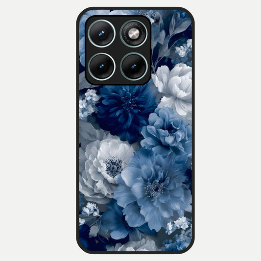 Royal Bloom Garden Glass Case For Moto Edge 70 Fusion back cover – full design glossy printed glass finish