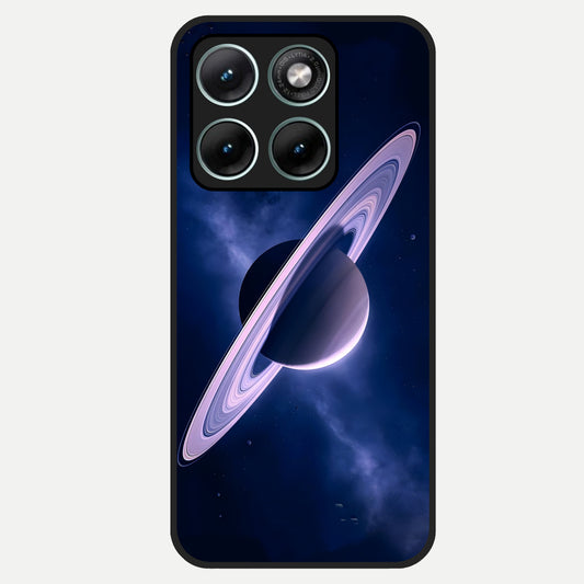  Saturn Ring Mystique Glass Case For Moto Edge 70 Fusion back cover – full design glossy printed glass finish
