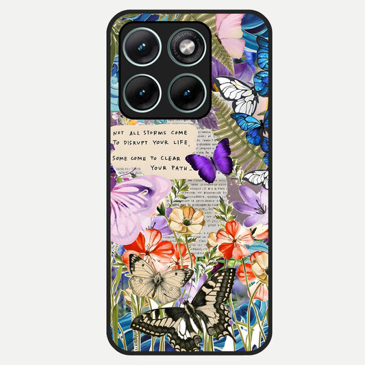  Storm Path Bloom Glass Case For Moto Edge 70 Fusion back cover – full design glossy printed glass finish