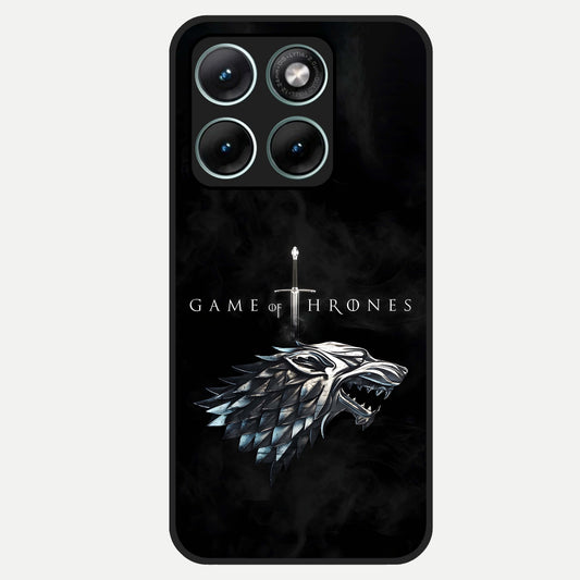  Throne Wolf Legacy Glass Case For Moto Edge 70 Fusion back cover – full design glossy printed glass finish