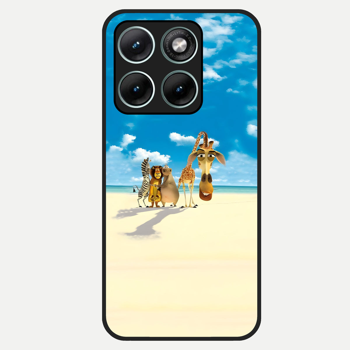  Tropical Fun Squad Glass Case For Moto Edge 70 Fusion back cover – full design glossy printed glass finish