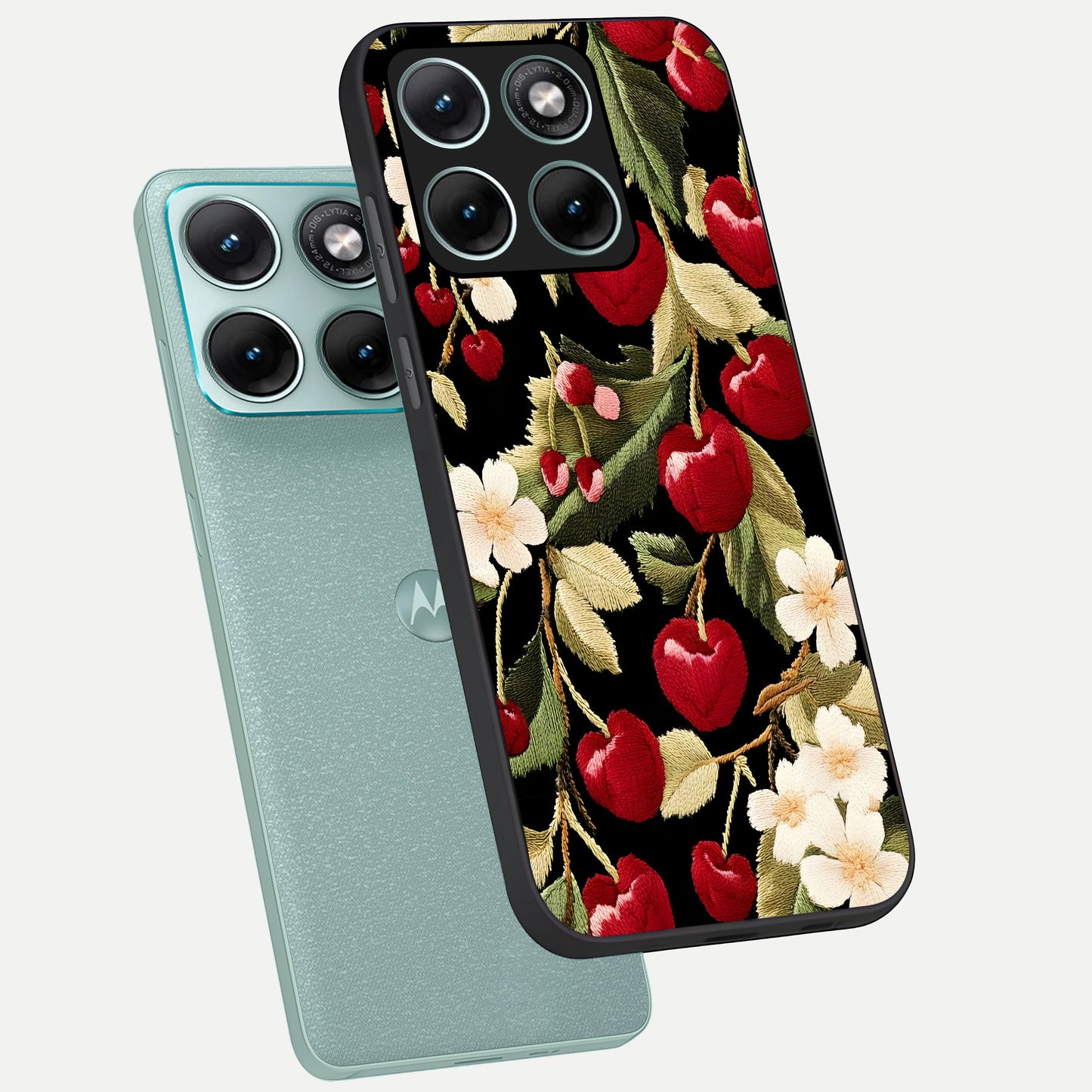  Blooming Spendor Bird phone case For Moto Edge 70 Fusion showing premium glass back cover with detailed artwork