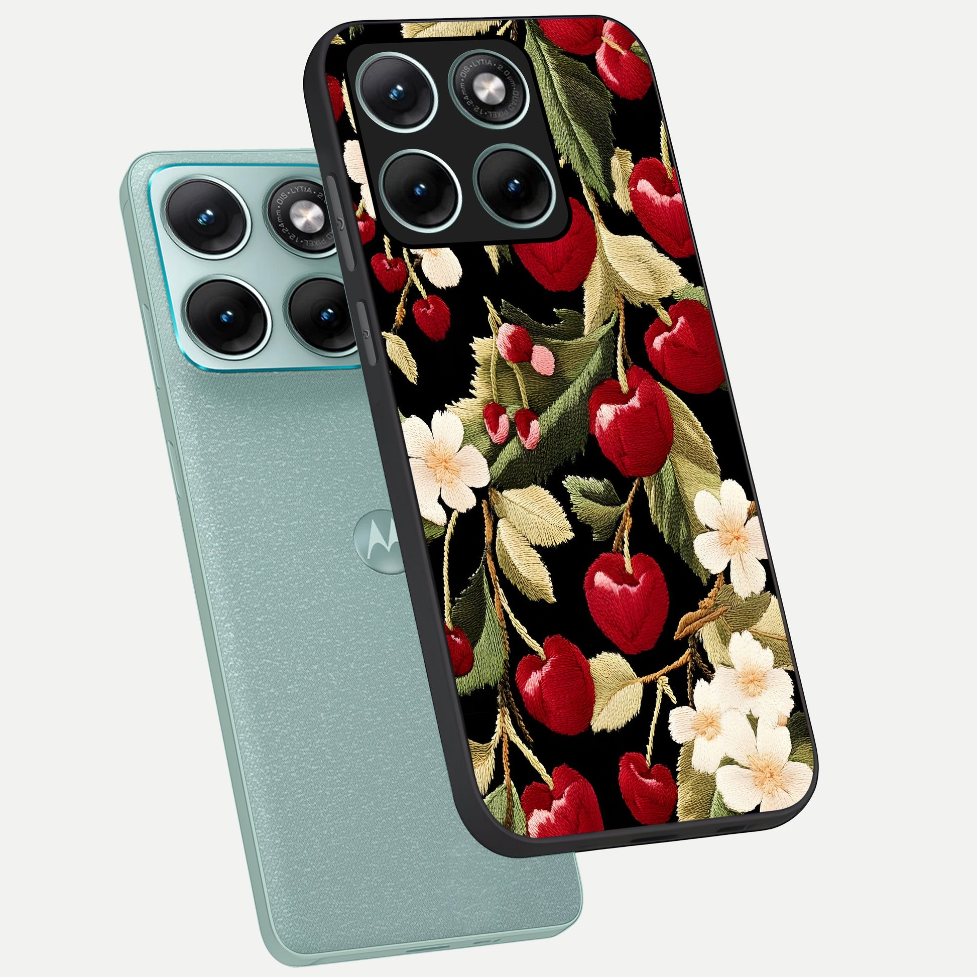  Blooming Spendor Bird phone case For Moto Edge 70 Fusion showing premium glass back cover with detailed artwork