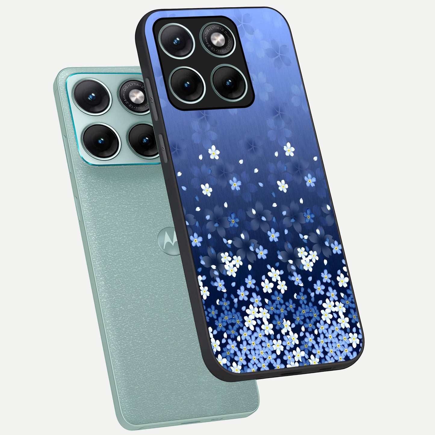  Blue Starry phone case For Moto Edge 70 Fusion showing premium glass back cover with detailed artwork