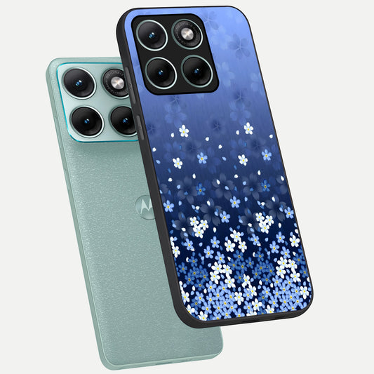  Blue Starry phone case For Moto Edge 70 Fusion showing premium glass back cover with detailed artwork