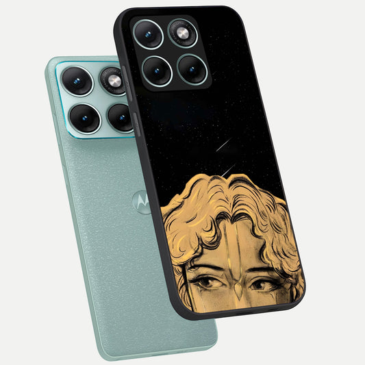  Celestial Gods Plan phone case For Moto Edge 70 Fusion showing premium glass back cover with detailed artwork