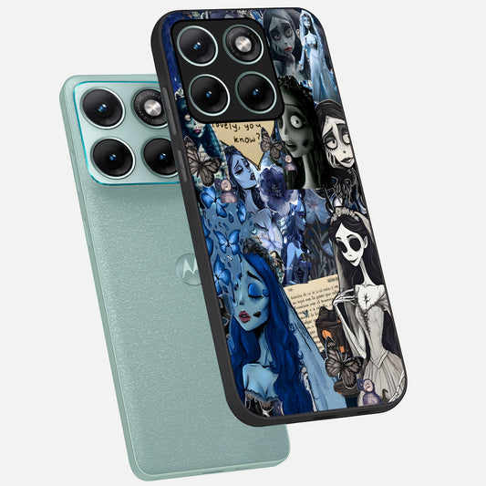  Corpse Bride Posters phone case For Moto Edge 70 Fusion showing premium glass back cover with detailed artwork