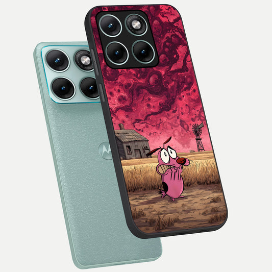  Courage Under Sky phone case For Moto Edge 70 Fusion showing premium glass back cover with detailed artwork