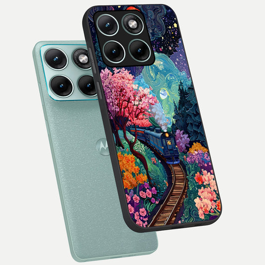  Digital Art phone case For Moto Edge 70 Fusion showing premium glass back cover with detailed artwork