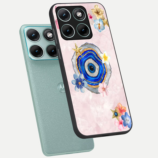  Divine Aura Bloom phone case For Moto Edge 70 Fusion showing premium glass back cover with detailed artwork