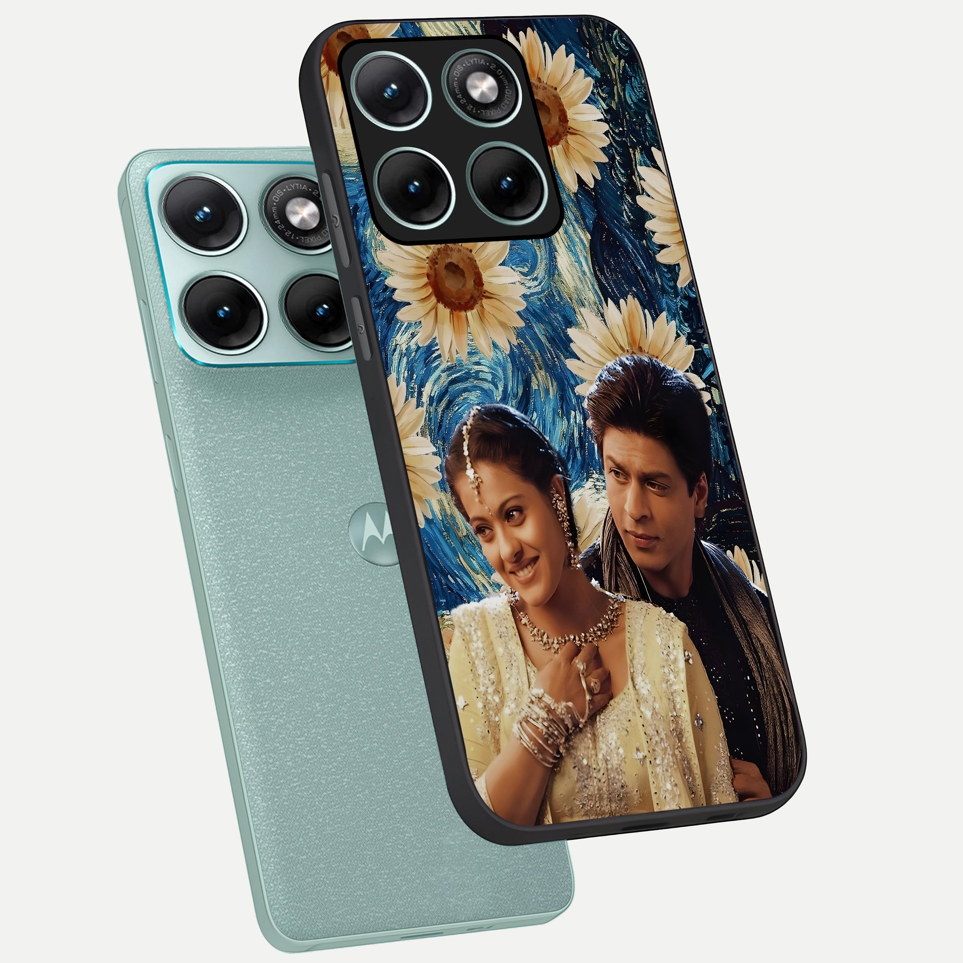  Eternal Love Story phone case For Moto Edge 70 Fusion showing premium glass back cover with detailed artwork