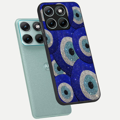  Galaxy Eye Flow phone case For Moto Edge 70 Fusion showing premium glass back cover with detailed artwork