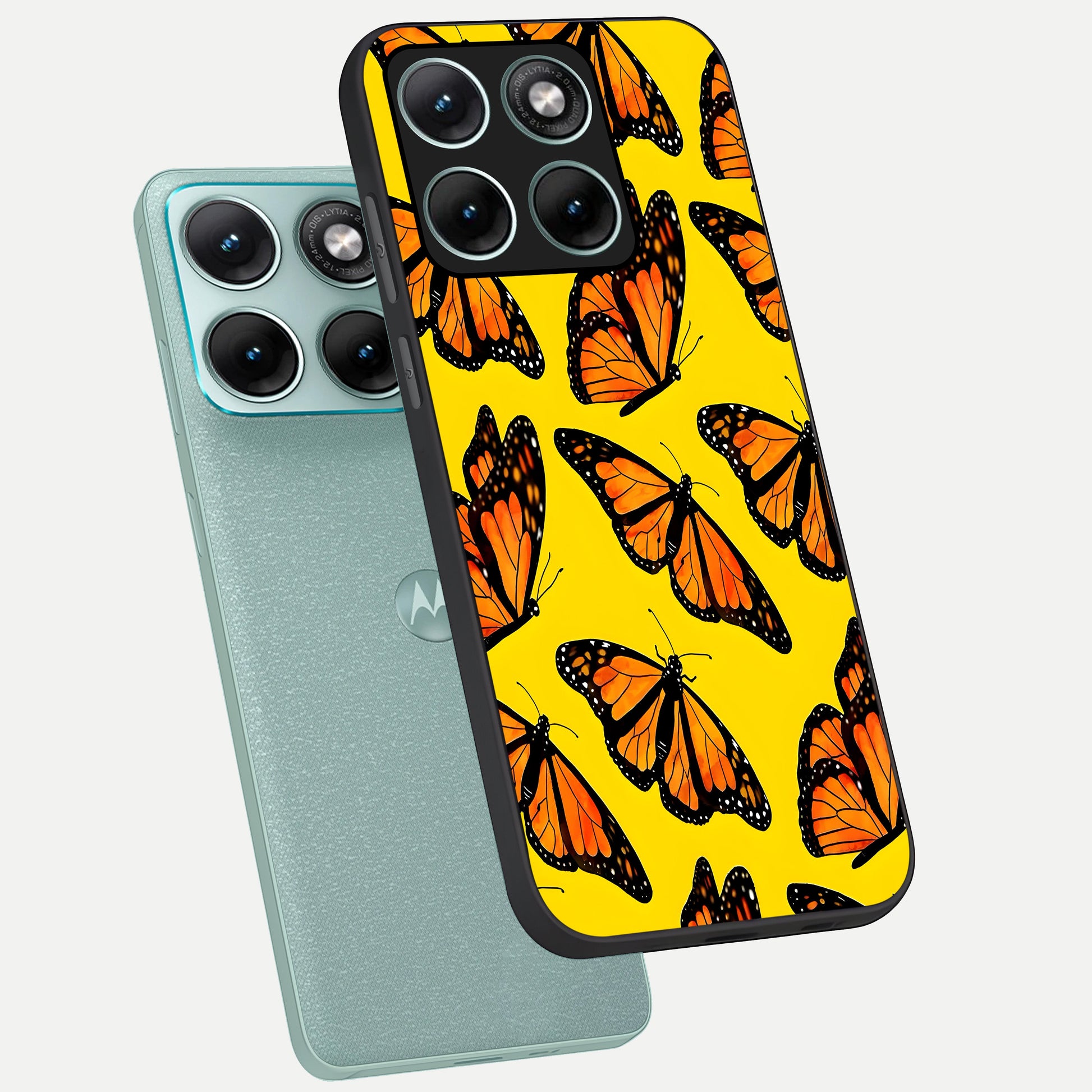  Golden Wing Flight phone case For Moto Edge 70 Fusion showing premium glass back cover with detailed artwork