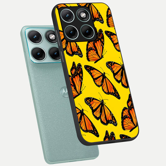 Golden Wing Flight phone case For Moto Edge 70 Fusion showing premium glass back cover with detailed artwork