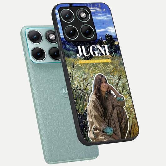  Jugni Soul Vibes phone case For Moto Edge 70 Fusion showing premium glass back cover with detailed artwork