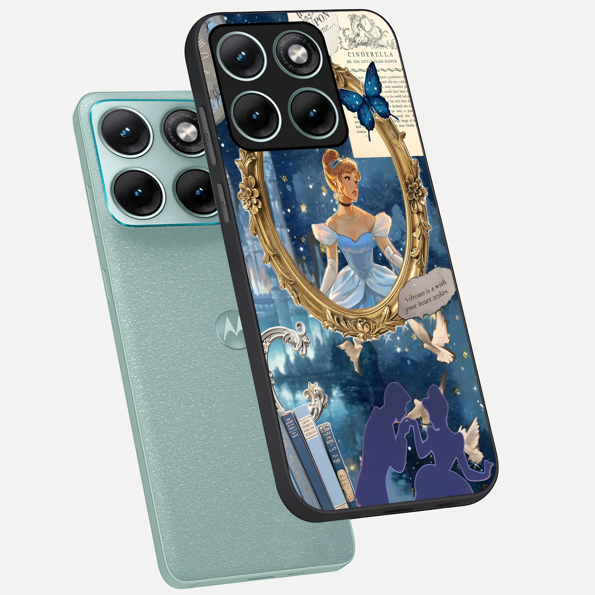  Midnight Queen phone case For Moto Edge 70 Fusion showing premium glass back cover with detailed artwork