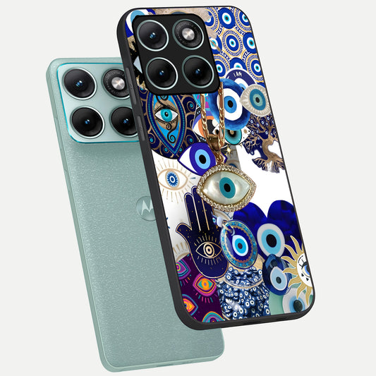  Mystic Charm Eye phone case For Moto Edge 70 Fusion showing premium glass back cover with detailed artwork