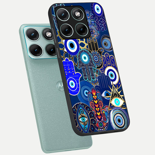  Mystic Palm Guard phone case For Moto Edge 70 Fusion showing premium glass back cover with detailed artwork