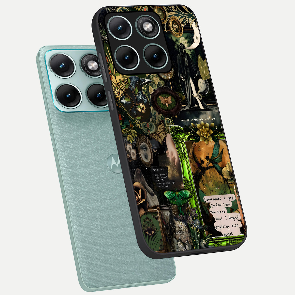  Mystic Woods Secret phone case For Moto Edge 70 Fusion showing premium glass back cover with detailed artwork