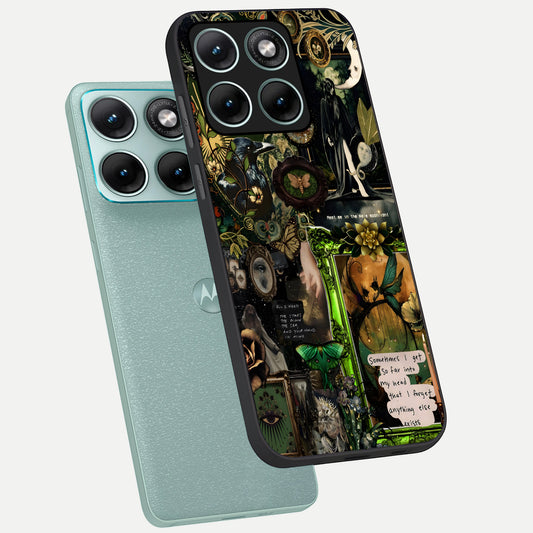  Mystic Woods Secret phone case For Moto Edge 70 Fusion showing premium glass back cover with detailed artwork