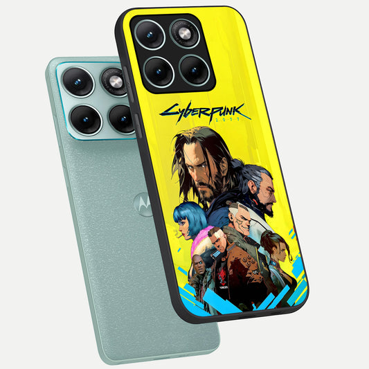  Neon Rebel Genesis phone case For Moto Edge 70 Fusion showing premium glass back cover with detailed artwork