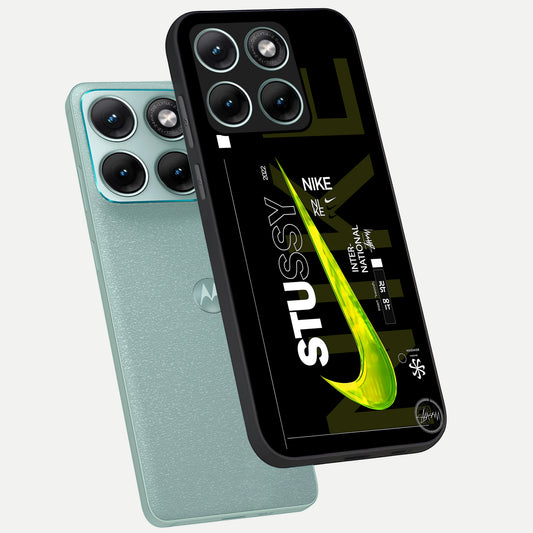  Neon Street Edition phone case For Moto Edge 70 Fusion showing premium glass back cover with detailed artwork