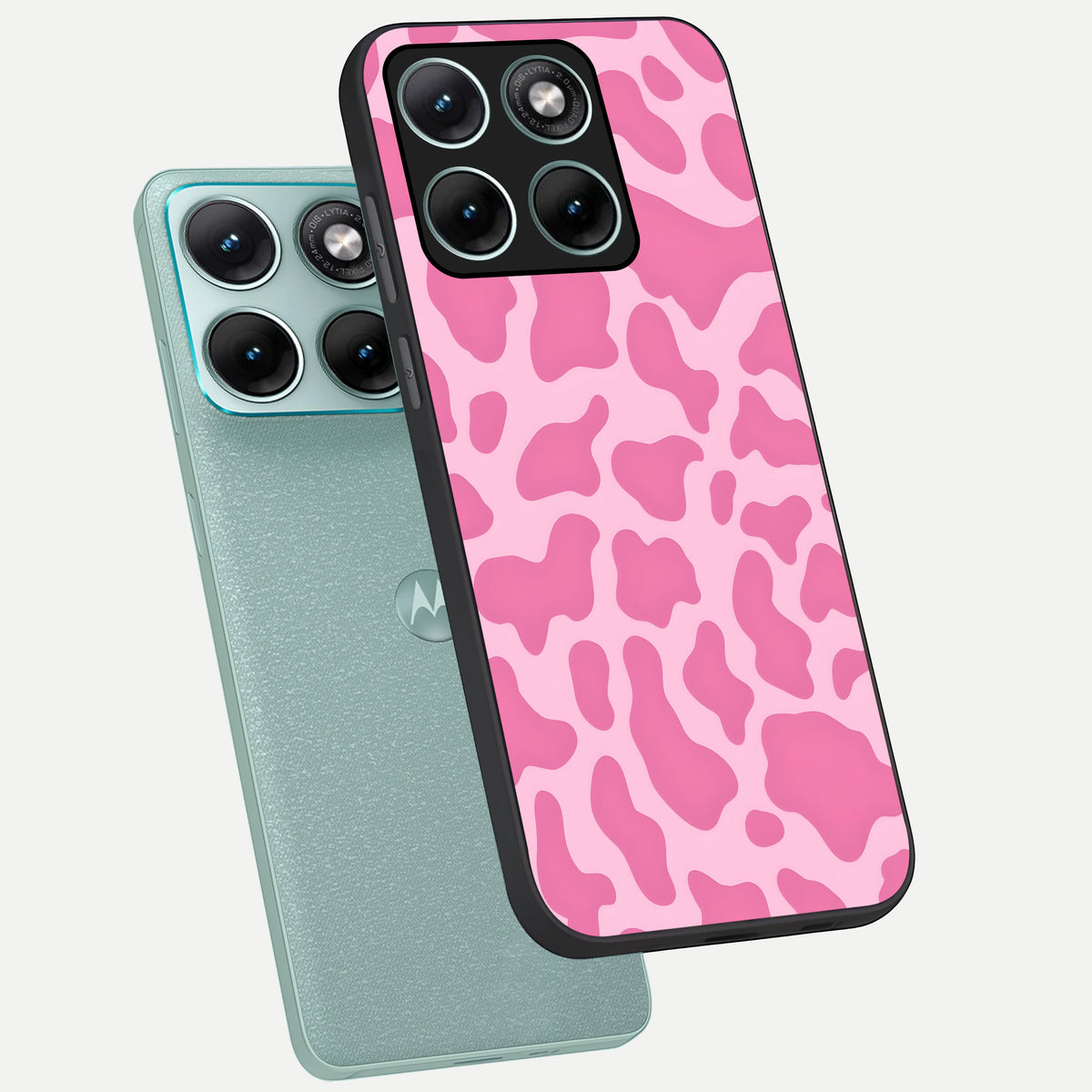  Pinkish Scenery phone case For Moto Edge 70 Fusion showing premium glass back cover with detailed artwork