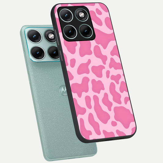  Pinkish Scenery phone case For Moto Edge 70 Fusion showing premium glass back cover with detailed artwork