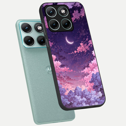  Sky Drift Clouds phone case For Moto Edge 70 Fusion showing premium glass back cover with detailed artwork
