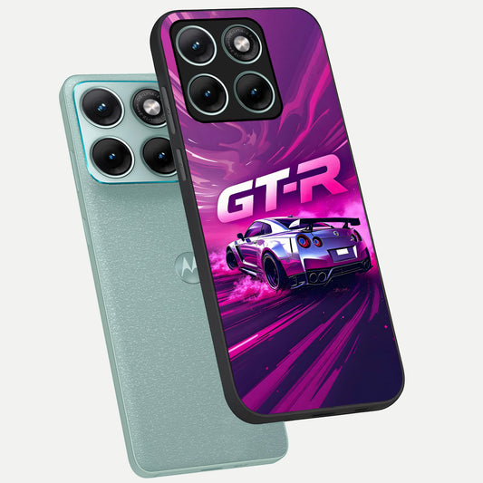  Speed Drift Legend phone case For Moto Edge 70 Fusion showing premium glass back cover with detailed artwork
