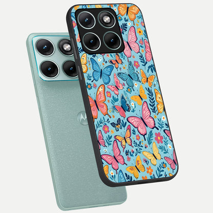  Spring Wing Garden phone case For Moto Edge 70 Fusion showing premium glass back cover with detailed artwork