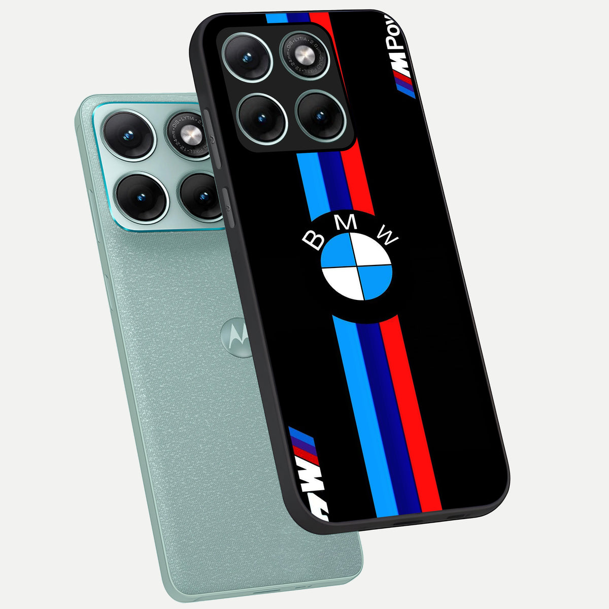  Turbo BMW Beast phone case For Moto Edge 70 Fusion showing premium glass back cover with detailed artwork