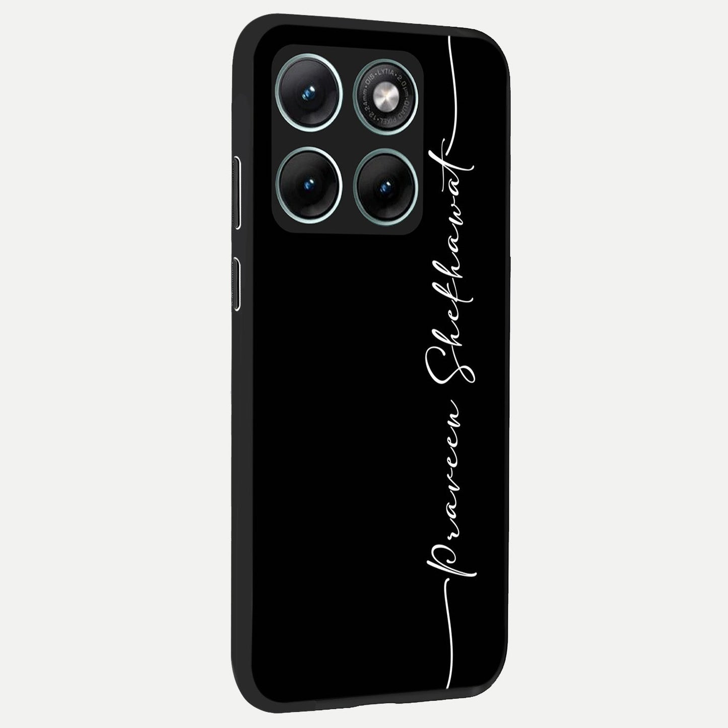  Black Tune Custom Name back cover For Moto Edge 70 Fusion slim fit glass case with vibrant aesthetic design