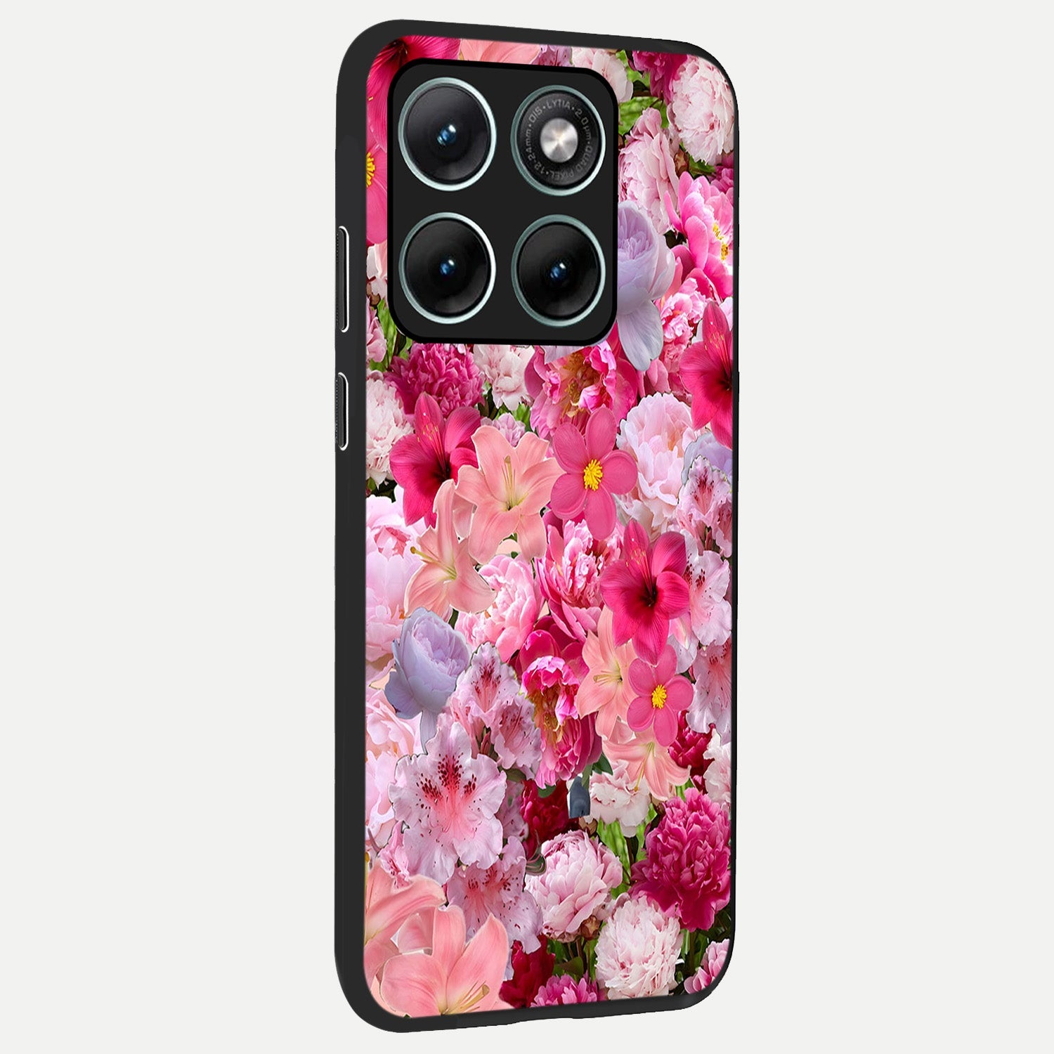  Bloom Crush Fantasy back cover For Moto Edge 70 Fusion slim fit glass case with vibrant aesthetic design